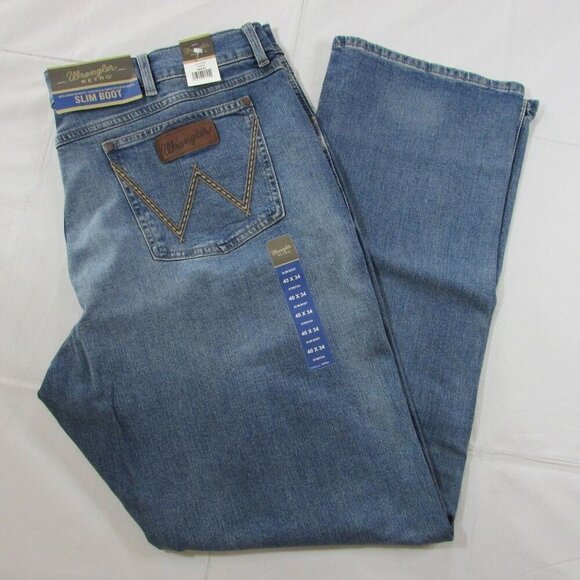 Wrangler Retro Men's 40x34 Slim Fit Bootcut Jeans - 112344486 - Picture 1 of 5